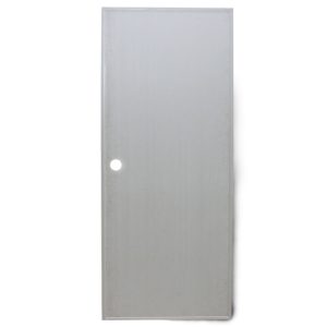 บานประตู PVC เรียบ 70*200 SUPER สีเทา เจาะ