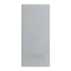 บานประตู PVC UNIX E2 เกล็ด L1/4 70x180 เทา เจาะ