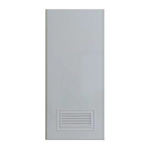 ประตู PVC UNIX รุ่น Super L2 เกล็ด 70X180 สีเทา เจาะลูกบิด